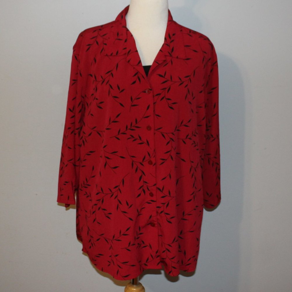 Notations Woman SIze 2X 2 Piece Look Shirt Top